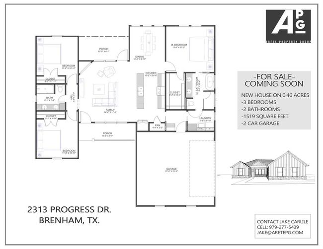 2318 Progress Dr, House other with 3 bedrooms, 2 bathrooms and 2 parking in Brenham TX | Image 9