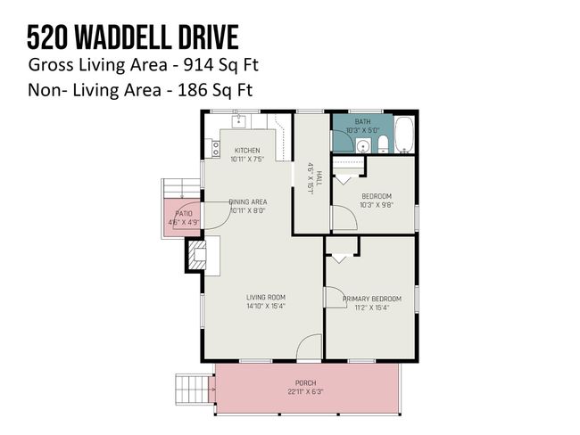520 Waddell Dr, House other with 2 bedrooms, 1 bathrooms and null parking in Albemarle NC | Image 17