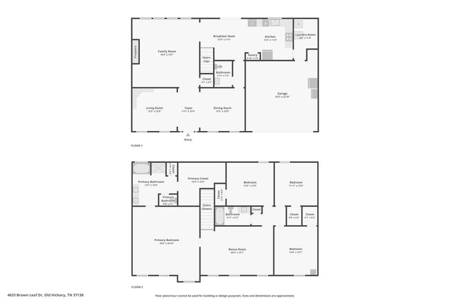 4633 Brown Leaf Dr, House other with 4 bedrooms, 3 bathrooms and 4 parking in Old Hickory TN | Image 53