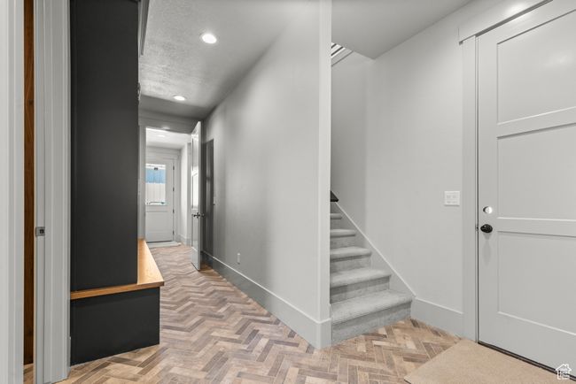 Hall with recessed lighting and stairs | Image 12