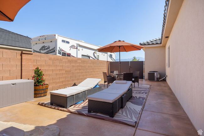 View of patio / terrace featuring an outdoor living space and a mountain view | Image 9