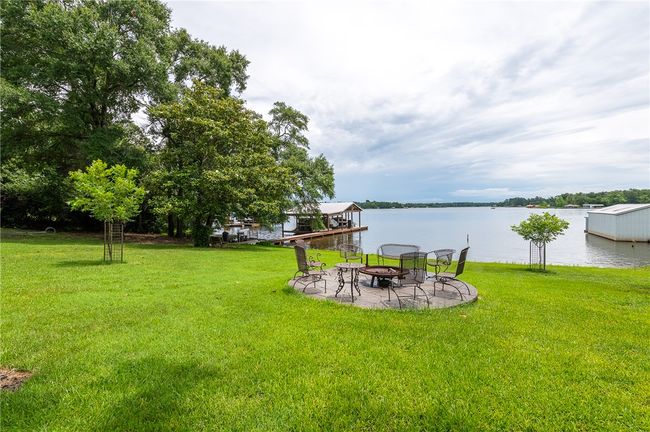 View of lake from covered dining area | Image 16