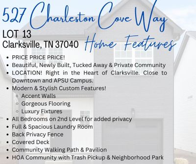 13 Charleston Cove, House other with 3 bedrooms, 2 bathrooms and 2 parking in Clarksville TN | Image 2