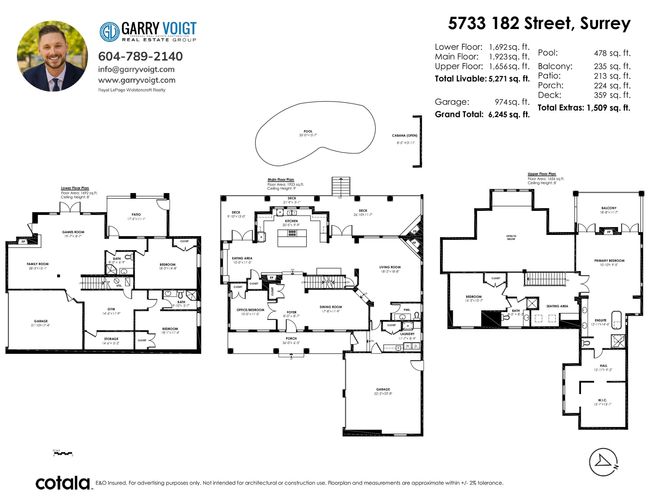 5733 182 Street, House other with 5 bedrooms, 4 bathrooms and 12 parking in Surrey BC | Image 40