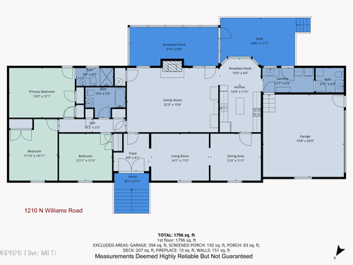 1210 N Williams Rd, Pink Hill, NC, 28572-7972 | Card Image