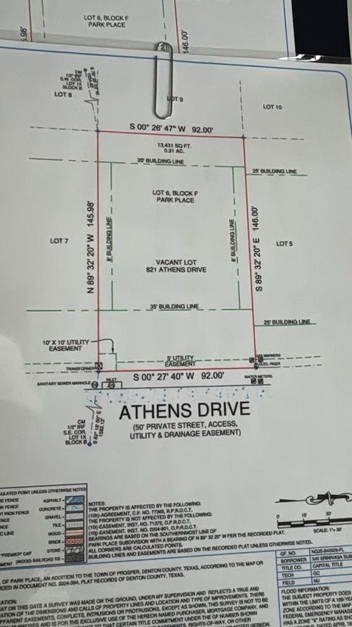821 Athens Drive, Prosper, TX, 75078 | Card Image