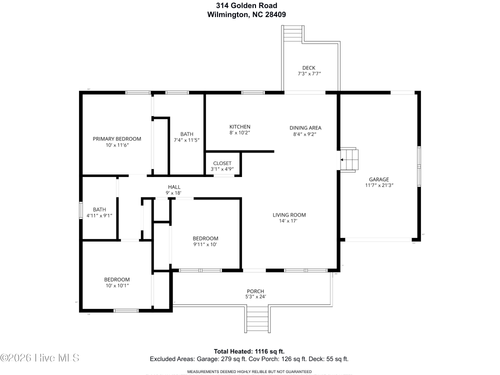 314 Golden Rd, Wilmington, NC, 28409-4606 | Card Image