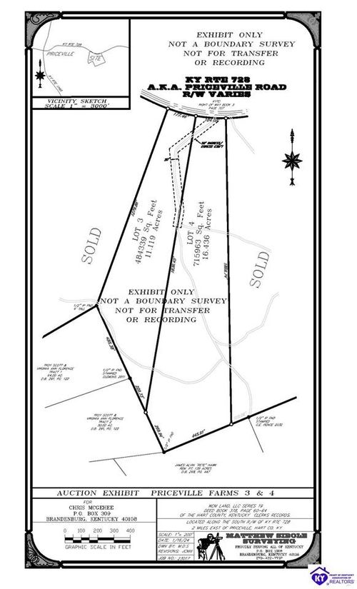 Tract 3-4 Priceville Road, Munfordville, KY, 42765 | Card Image