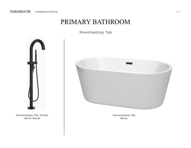 Farmhouse Look Palette 4: Primary Bathroom Selection Sheet (*Artist rendering used for illustration purposes only.) | Image 17