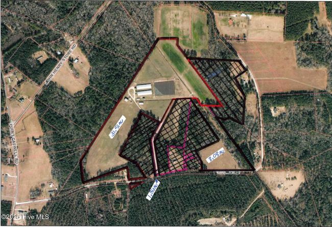 Black Outline Shows What is included in the 40 acres | Image 62