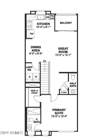 7531 W Donner Drive, Townhouse with 2 bedrooms, 3 bathrooms and null parking in Laveen AZ | Image 3