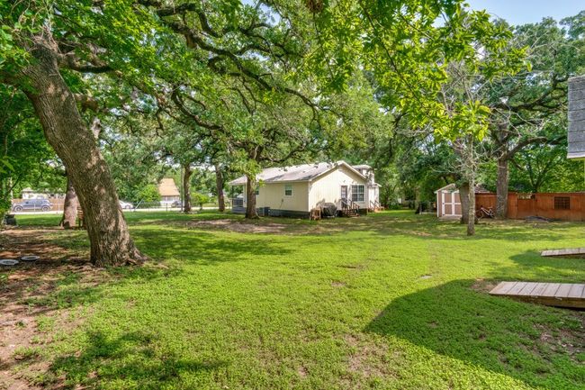 View of yard with a shed | Image 25