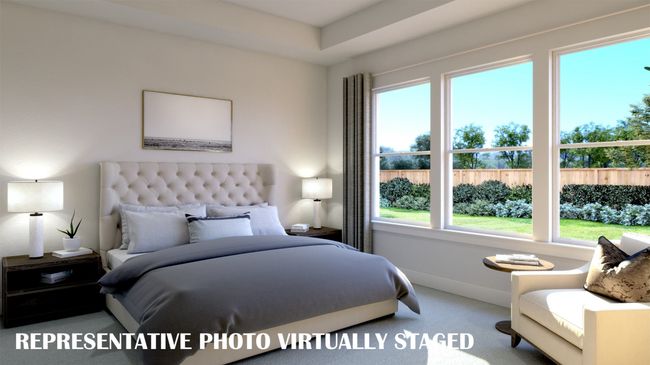 This dreamy owners suite combines high ceilings and oversized windows to create a relaxing and peaceful retreat. REPRESENTATIVE PHOTO VIRTUALLY STAGED | Image 11