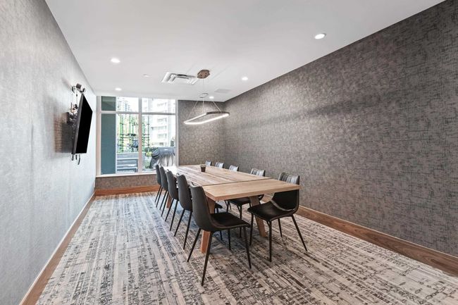Dining room featuring recessed lighting, wood finished floors, visible vents, and baseboards | Image 34