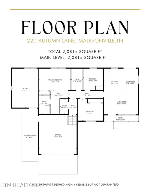 220 Autumn Ln, Madisonville, TN, 37354-5728 | Card Image