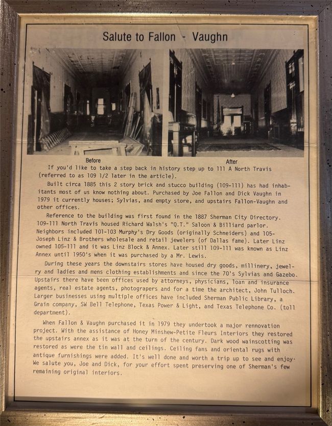 Plaque hanging in upstairs hallway. | Image 40