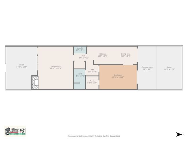 Interior Floor plan with front and back courtyards. | Image 8