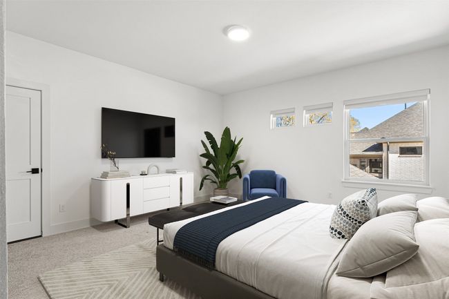 Bedroom with baseboards and carpet floors | Image 27