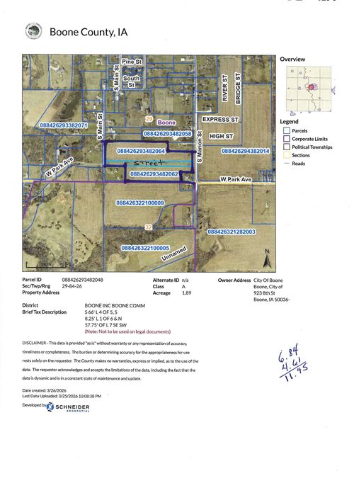 700 Park & Marion Street, Boone, IA, 50036 | Card Image