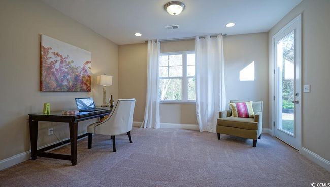 Carpeted office featuring baseboards and recessed lighting | Image 24