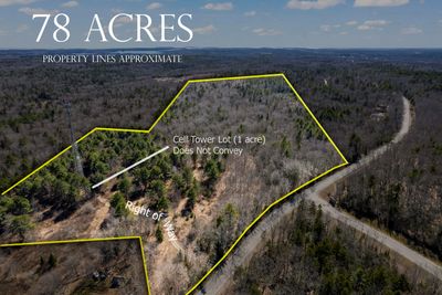 Exceptional opportunity to acquire a large parcel on Rt 97 in Cushing. 78 +/- acres, heavy with harvestable timber (initial harvest last year marked as ''mostly hardwood'') and several years worth of harvest still standing. Development potential with 400 +/- feet of frontage on Rt 97/Cushing Rd. 1 acre parcel within is excluded as leased by cell tower and includes a ROW easement for access. | Image 2