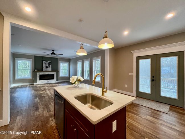 Kitchen Island w/ Sink Gold Accents | Image 14