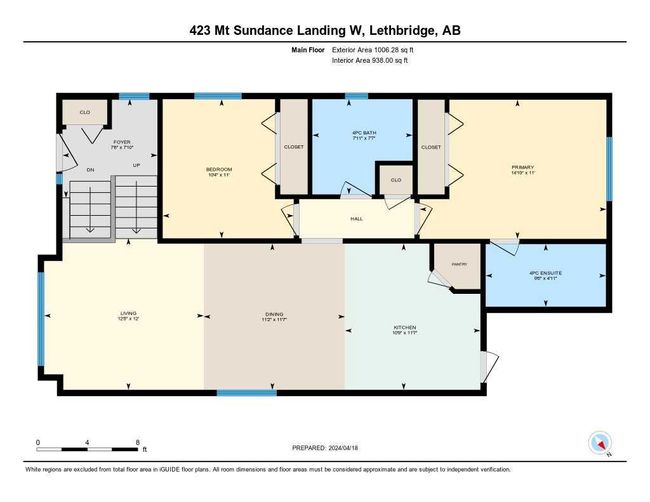 423 Mt Sundance Landing W, Home with 4 bedrooms, 3 bathrooms and 2 parking in Lethbridge AB | Image 19