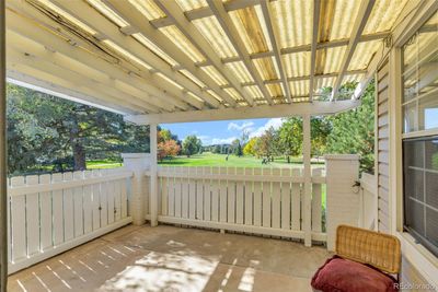 Patio with golf course views | Image 2