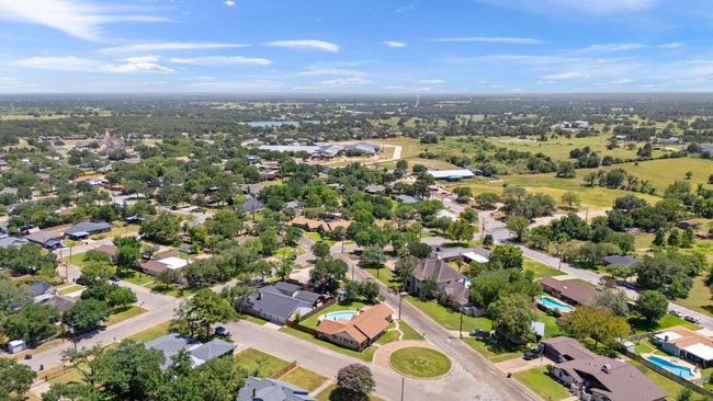Aerial perspective of suburban area with a pool | Image 39