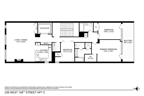 5-238 W 108th St, New York, NY, 10025-2998 | Card Image