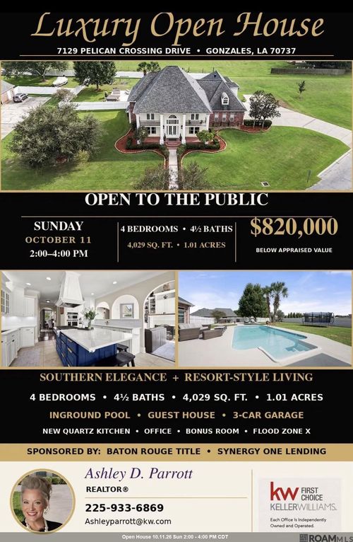 7129 Pelican Crossing Dr, Gonzales, LA, 70737-8561 | Card Image