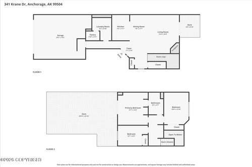 341 Krane Dr, Anchorage, AK, 99504-1082 | Card Image