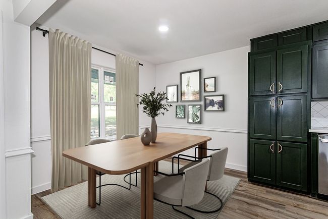 Office space featuring wood finished floors and recessed lighting | Image 13