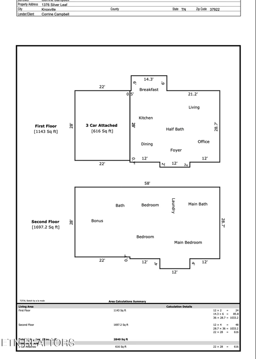 1376 Silver Leaf Dr, Lenoir City, TN, 37772-4286 | Card Image