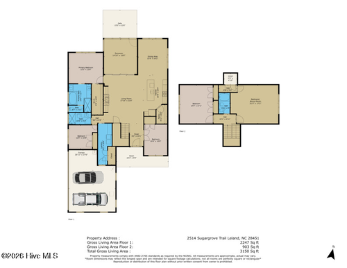 2514 Sugargrove Trl Ne, Leland, NC, 28451-4505 | Card Image