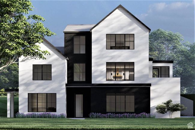 View of front of property with a balcony and a front lawn | Image 7