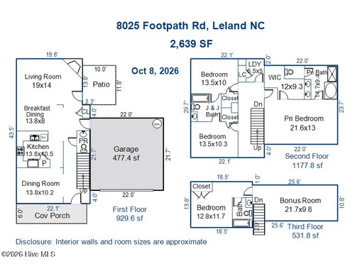 8025 Footpath Rd, Leland, NC, 28451-9638 | Card Image