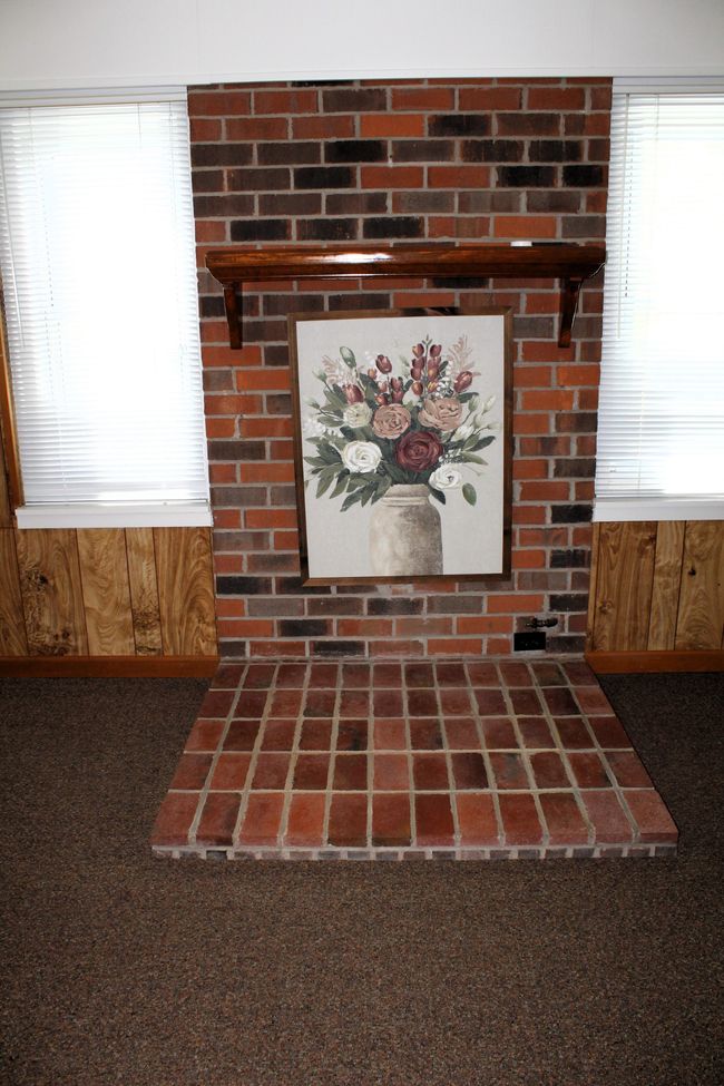Gas line is there if you want to add a gas stove back in place on this lovely brick mantle!! | Image 20