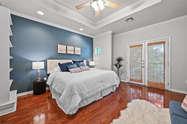 Primary bedroom with room for a king size bed and Juliet balcony | Image 15