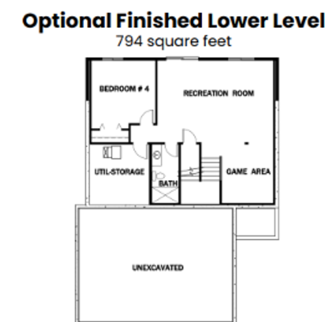 Unfinished lower level layout | Image 4