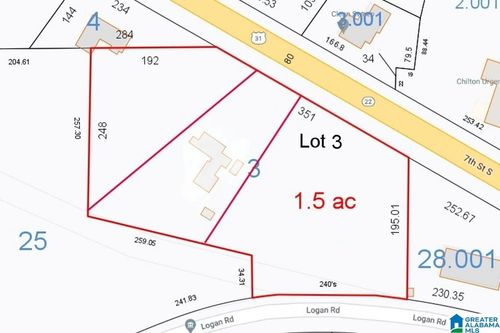 lot-3-1209 7th St S, Clanton, AL, 35045-3723 | Card Image
