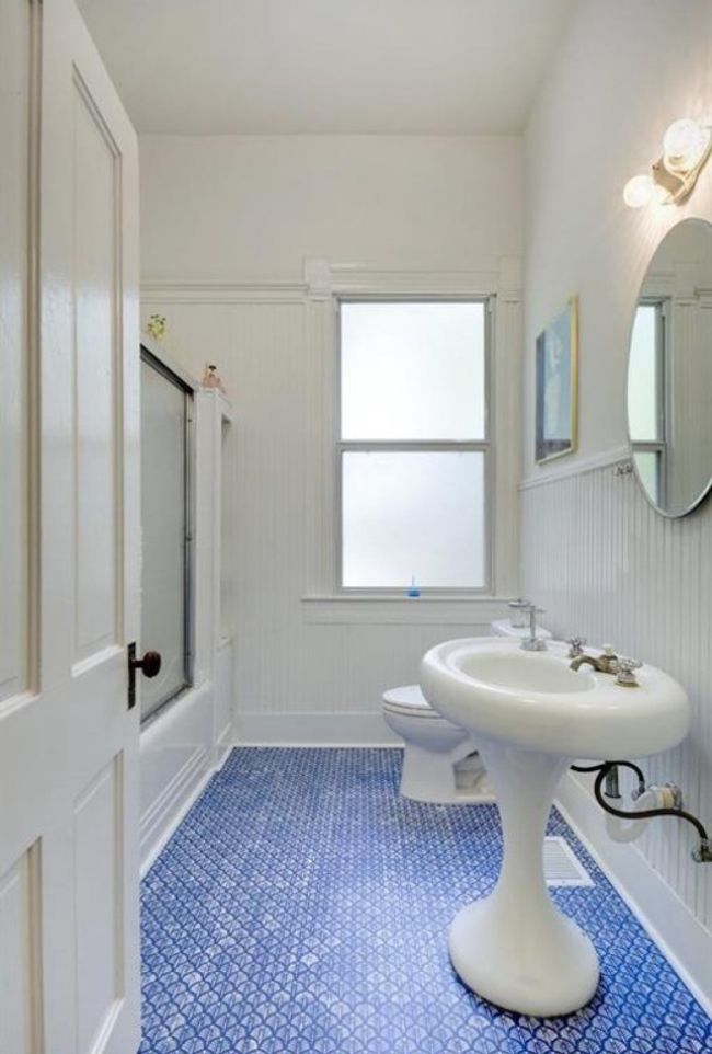 Full bathroom featuring a wainscoted wall, a decorative wall, and shower / bath combination with glass door | Image 21