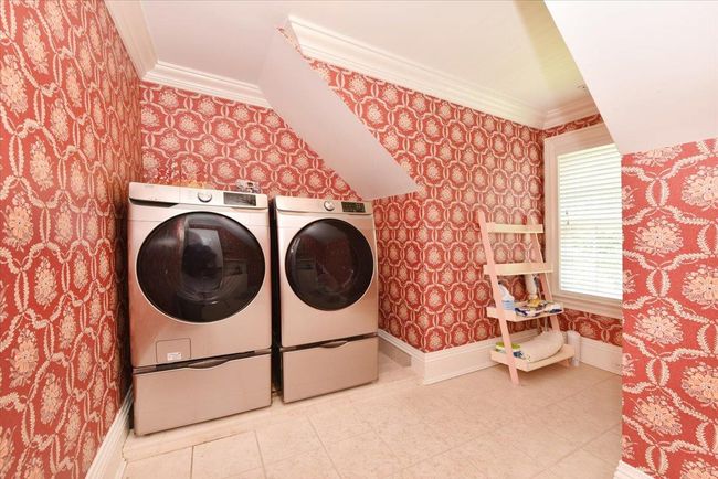 Bedroom featuring ornamental molding, a ceiling fan, and carpet floors | Image 26