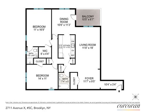 5c-2711 Avenue X, Brooklyn, NY, 11235-2030 | Card Image