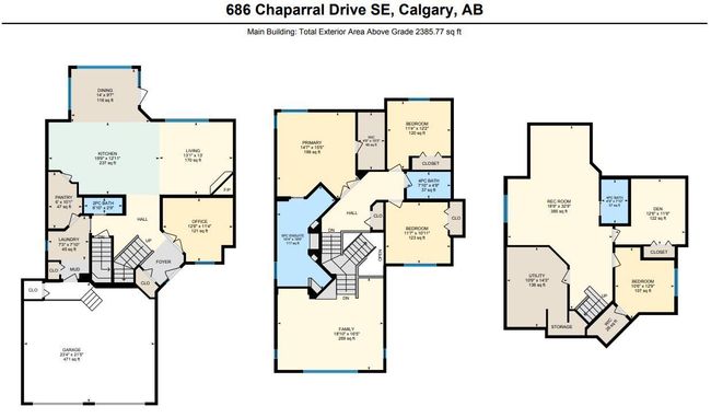 686 Chaparral Dr Se, House other with 5 bedrooms, 4 bathrooms and 4 parking in Calgary AB | Image 50