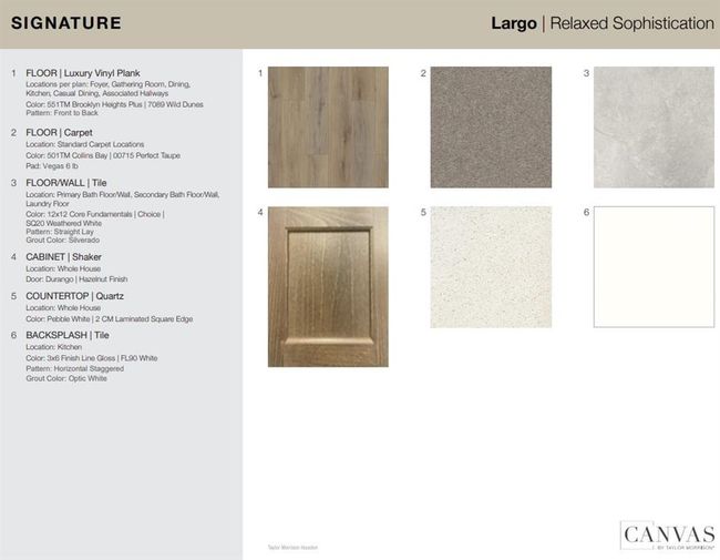 Design Selections. Home is currently under construction, selections subject to change. | Image 4