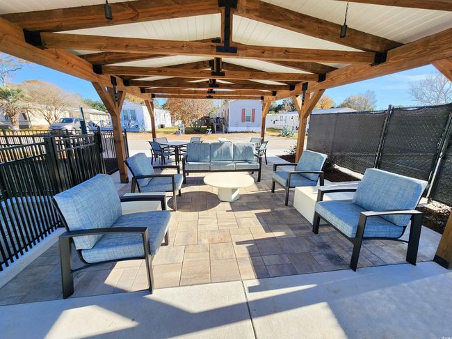 View of patio / terrace with a gazebo and outdoor lounge area | Image 38