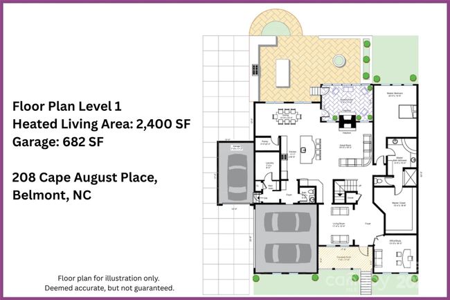 208 Cape August Pl, House other with 5 bedrooms, 5 bathrooms and null parking in Belmont NC | Image 46