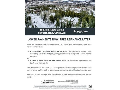 308 Red Hawk Cir, SILVERTHORNE, CO, 80498-5439 | Card Image