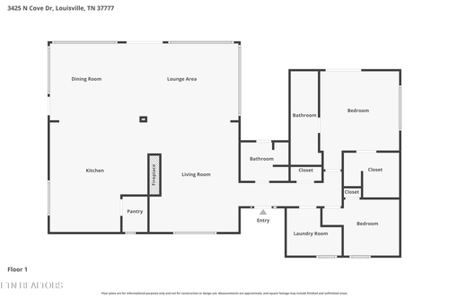 3425 N Cove Dr, Louisville, TN, 37777-3239 | Card Image
